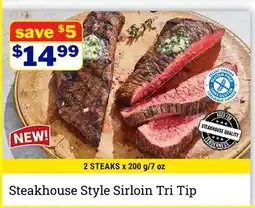 M & M Food Market Steakhouse Style Sirloin Tri Tip offer