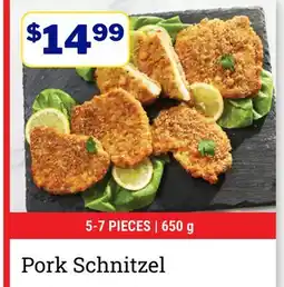 M & M Food Market Pork Schnitzel offer