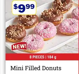 M & M Food Market Mini Filled Donuts offer