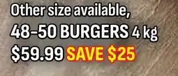 M & M Food Market 48-50 BURGERS offer