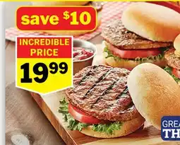 M & M Food Market Fully Cooked Tasty Burgers offer