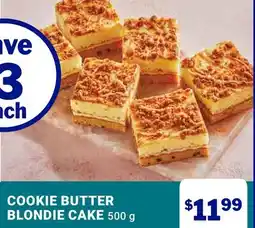 M & M Food Market COOKIE BUTTER BLONDIE CAKE offer