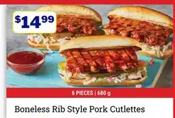 M & M Food Market Boneless Rib Style Pork Cutlettes offer