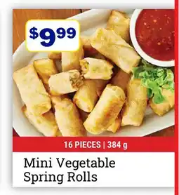 M & M Food Market Mini Vegetable Spring Rolls offer