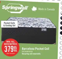 The Brick Springwall Barcelona Tight Top Luxury Firm Twin Mattress offer
