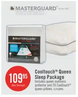 The Brick Masterguard Cooltouch Queen Mattress Protector with 2 Queen Pillows offer