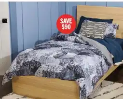 The Brick Riley Panel Bed with Headboard & Frame for Kids, Made in Canada, Natural - Twin Size offer