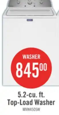 The Brick Maytag 5.2 Cu. Ft. Top-Load Washer - White - MVW4505MW offer