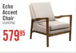 The Brick Echo 27.95 Fabric Accent Chair with Wood Arms and Legs - Beige offer