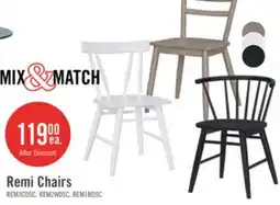 The Brick Remi Dining Chair with Curved Ladder-Back - Brown offer