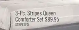 The Brick Stripes 3-Piece Full/Queen Comforter Set - Grey offer