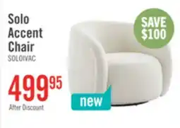 The Brick Solo 31.1 Sherpa Fabric Curved Accent Chair - Ice Cream offer
