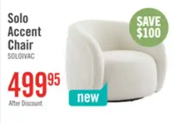 The Brick Solo 31.1 Sherpa Fabric Curved Accent Chair - Ice Cream offer