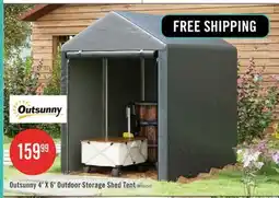 The Brick Outsunny 4 X 6ft Outdoor Storage Shed Tent For Motorcycle Bike Garden Tool offer
