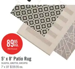 The Brick Birch Grey Outdoor Patio Area Rug - 5 x 8 offer