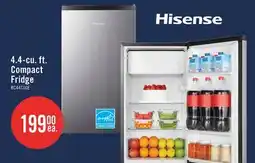 The Brick Hisense 18.7 4.4 Cu. Ft. Compact Refrigerator - Silver - RC44C1GSE offer