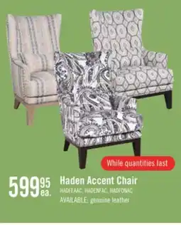 The Brick Haden 30 Fabric Accent Chair with Wood Base and Nailhead Trim - Passages Earthen Multicolour offer