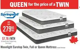 The Brick Springwall Moonlight Eurotop Plush Twin Mattress offer