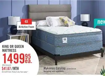 The Brick Sealy Posturepedic Luxury Crown Jewel Resort Mykonos Eurotop King Mattress offer