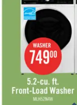 The Brick Midea 5.2 Cu. Ft. Front-Load High-Efficiency Washer - White - Stackable - MLH52N4AWW offer