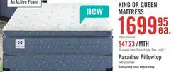The Brick Sealy Posturepedic Luxury Crown Jewel Resort Paradiso Euro Pillowtop King Mattress offer