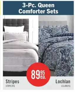 The Brick Lochlan 3-Piece Full/Queen Comforter Set - Navy and White offer