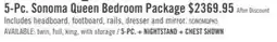 The Brick Sonoma 5pc Bedroom Set with Bed, Dresser & Mirror, Mango Brown - Queen Size offer