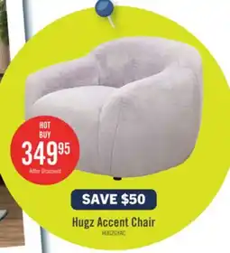 The Brick Hugz 45 Fabric Accent Chair - Grey offer