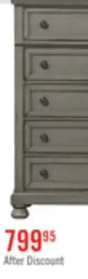 The Brick Chelsea Bedroom Chest of Drawers, 5-Drawer, 38W x 52H - Grey offer