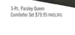 The Brick Indie Paisley 3-Piece Full/Queen Comforter Set - White offer