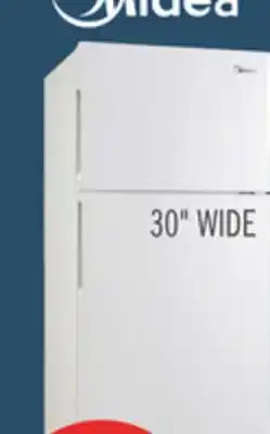 The Brick Midea 18 Cu. Ft. Top-Freezer Refrigerator - MRT18S4AWW offer