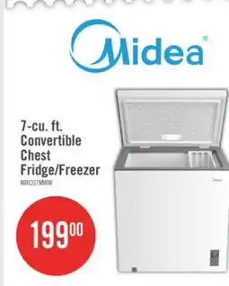 The Brick Midea 7 Cu. Ft. Convertible Chest Refrigerator-Freezer - MRC07M4CWW offer