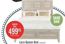 The Brick Lara Panel Bed with Headboard & Frame, Antique Grey - Queen Size offer