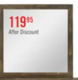 The Brick Silas Bedroom Dresser Mirror - Rustic Brown offer