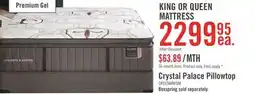 The Brick Stearns & Foster Founders Collection Crystal Palace Pillowtop King Mattress offer