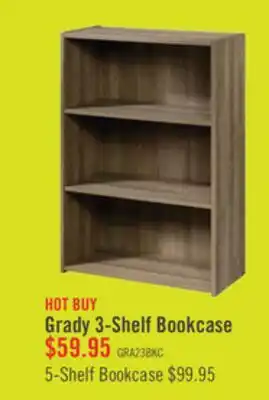 The Brick Grady 24.5 3-Shelf Bookcase - Summer Oak offer