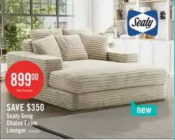 The Brick Sealy 68 Snug Foam Chaise Lounger - Beige offer