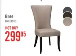 The Brick Bree Dining Chair with Vegan Leather Fabric - Taupe offer