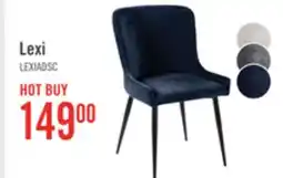 The Brick Lexi Dining Chair with Velvet-Look Fabric, Metal - Blue offer
