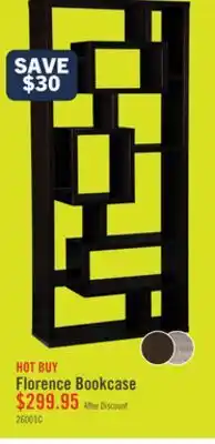 The Brick Florence 32 Open Bookcase - Espresso offer