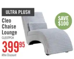 The Brick Cleo 26 Ultra Plush Faux Fur Fabric Chaise Lounge with Accent Pillow - Light Grey offer