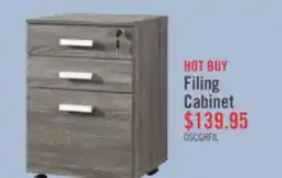 The Brick Oscar 15.75 3-Drawer Lateral Filing Cabinet - Distressed Grey offer