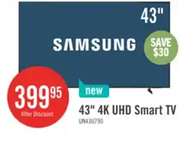 The Brick Samsung 43 U7900F Crystal UHD 4K Smart TV (UN43U7900FFXZC) offer
