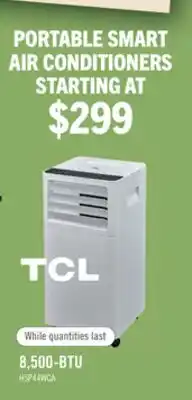 The Brick TCL 8,500 BTU Portable Smart Air Conditioner - H5P44W-CA offer
