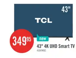 The Brick TCL 43 S45K 4K UHD Google Smart TV offer