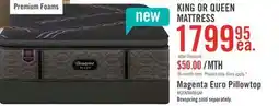 The Brick Beautyrest Black Signature Magenta Euro Pillowtop King Mattress offer