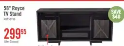 The Brick Royce 58 Modern TV Stand with Storage and Cable Management for TVs up to 65- Distressed Grey offer