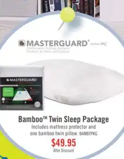 The Brick Masterguard Natural Bamboo Twin Mattress Protector with 1 Standard Pillow offer