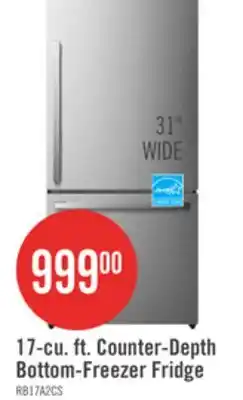 The Brick Hisense 31 17 Cu. Ft. Bottom-Mount Refrigerator - Titanium - RB17A2CSE offer