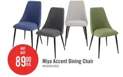 The Brick Miya Dining Chair with Polyester Fabric, Metal - Navy Blue offer